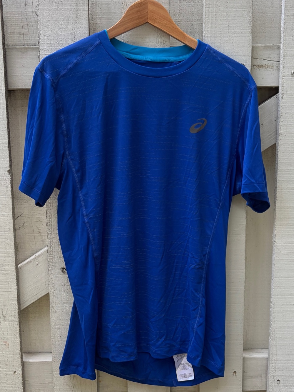 ASICS Men's XL Performance Lightshow Running Tee Cobalt Blue EUC